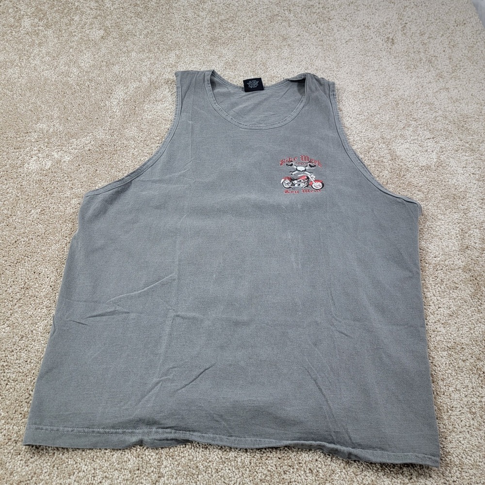 WWG Bike Week 2002 Key West Motorcycle Graphic Tank Top XL